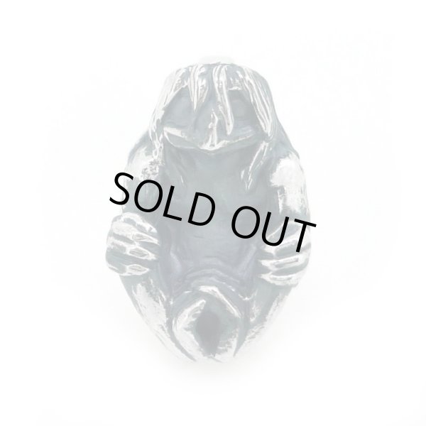 河童ペンダント 和風アクセサリー銀風