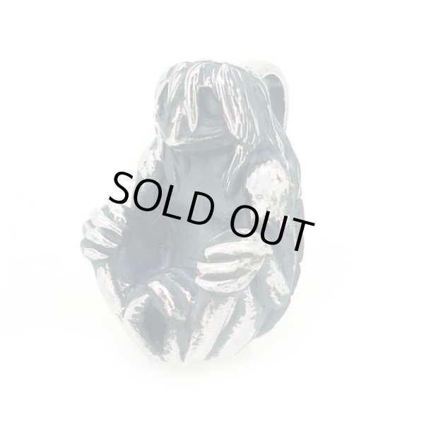 河童ペンダント 和風アクセサリー銀風