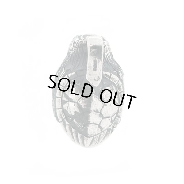 河童ペンダント 和風アクセサリー銀風