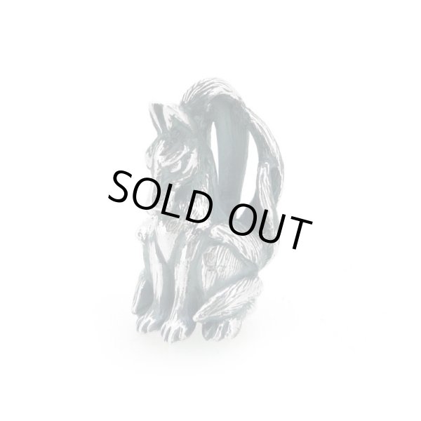 九尾の狐ペンダント 和風アクセサリー銀風