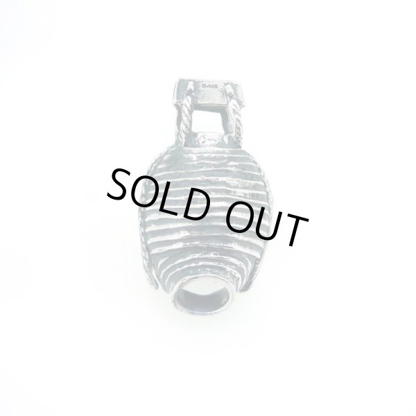 提灯お化けペンダント 和風アクセサリー 銀風