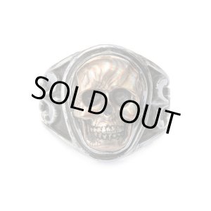 画像: リーダウニー/スカルプテッドスカルリング（木目金）｜Lee Downey