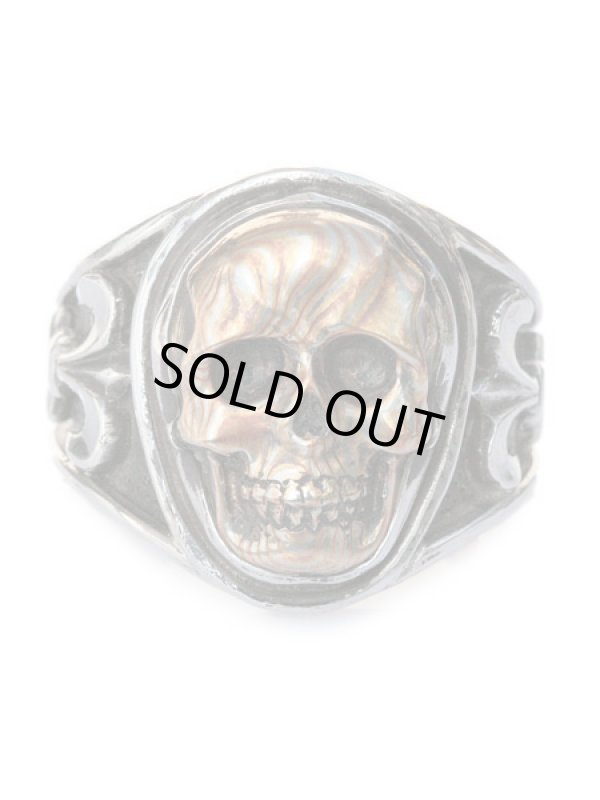 LEE Downey リーダウニー　スカルプテッドスカルリング　内径約20mm LEE Downey リーダウニー スカルプテッドスカルリング 内径約20mm Lee