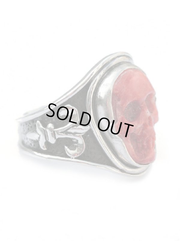 ジョニーデップ愛用アクセサリー「リーダウニー」スカルリング(スパイニーオイスター)