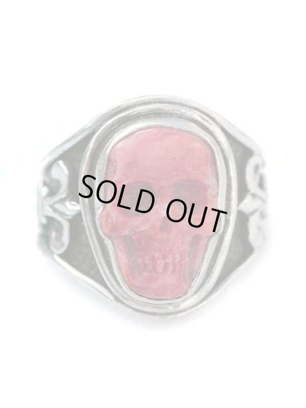 ジョニーデップ愛用アクセサリー「リーダウニー」スカルリング(スパイニーオイスター)