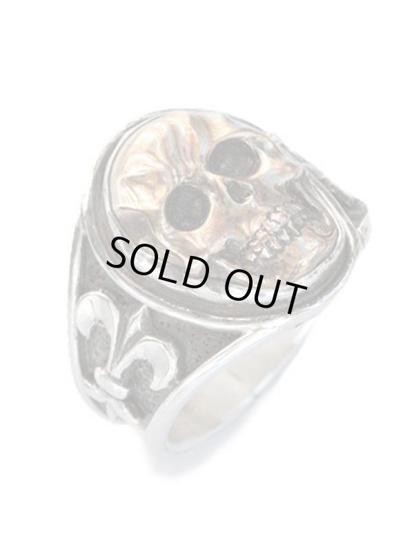 Lee Downeyリーダウニー　スカルリング　マンモス牙 リーダウニー/ラージスカルリング（マンモスアイボリー）｜Lee Downey