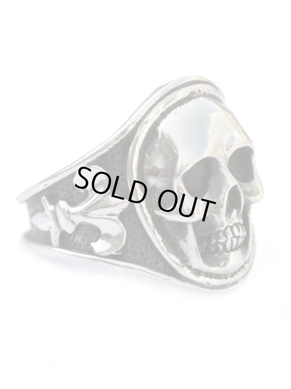 ジョニーデップ愛用アクセサリー「リーダウニー」スカルリング(シルバー)