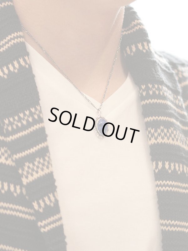 ジョニーデップ愛用アクセサリー「リーダウニー」スカルペンダント（ラピスラズリ）