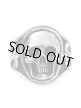 画像: リーダウニー/スカルプテッドスカルリング（シルバー）｜Lee Downey