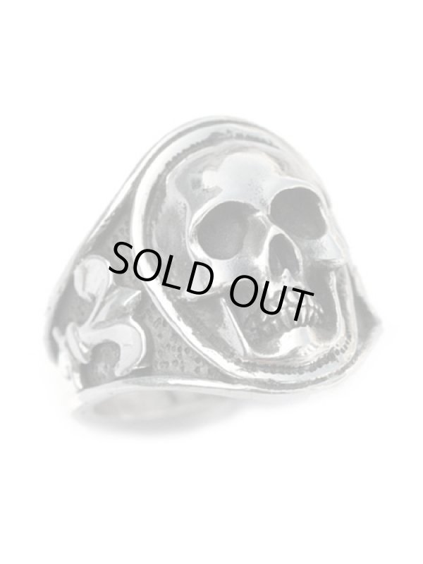 ジョニーデップ愛用アクセサリー「リーダウニー」スカルリング(シルバー)