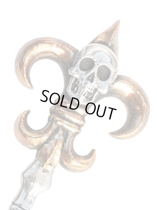 ジョニーデップ愛用アクセサリー「リーダウニー」スカルキーペンダント（木目金）