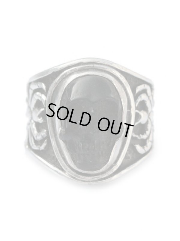 ジョニーデップ愛用アクセサリー「リーダウニー」スカルリング(ジェット)