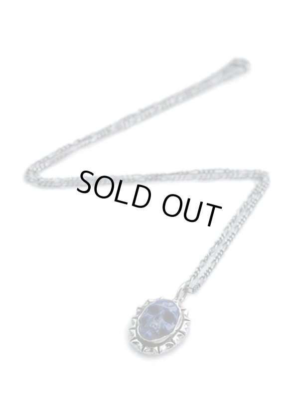 ジョニーデップ愛用アクセサリー「リーダウニー」スカルペンダント（ラピスラズリ）