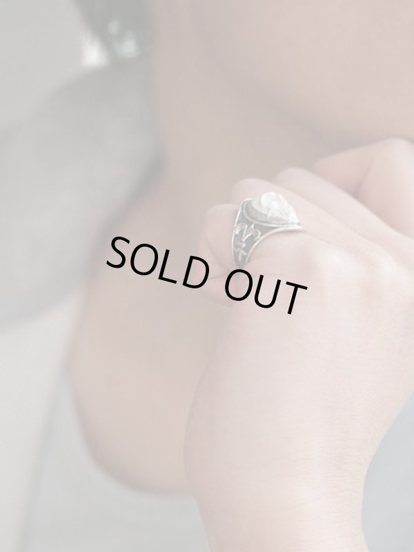 ジョニーデップ愛用アクセサリー「リーダウニー」スカルリング(ハウライト)