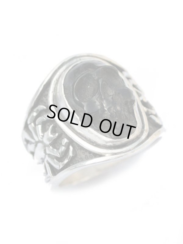 ジョニーデップ愛用アクセサリー「リーダウニー」スカルリング(ジェット)