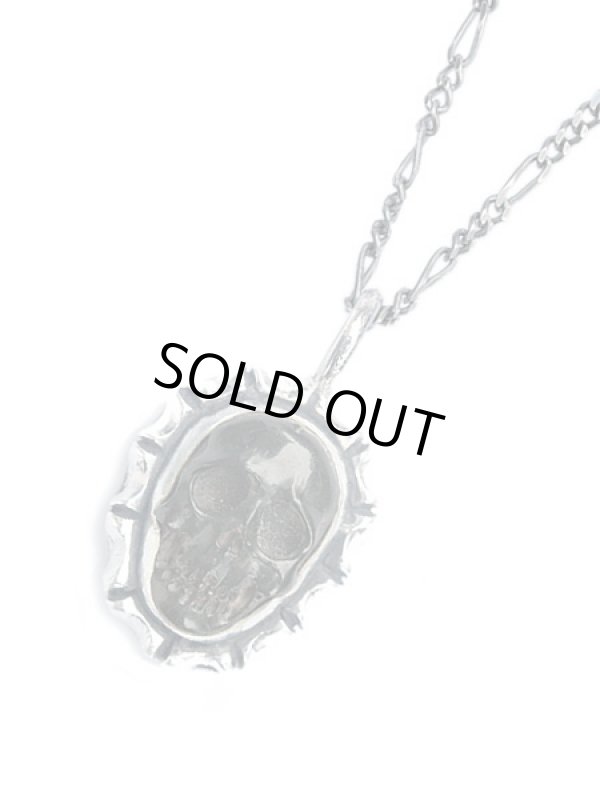 ジョニーデップ愛用アクセサリー「リーダウニー」スカルペンダント（ジェット）