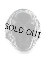 画像: リーダウニー/ラージスカルリング（ジェット）｜Lee Downey