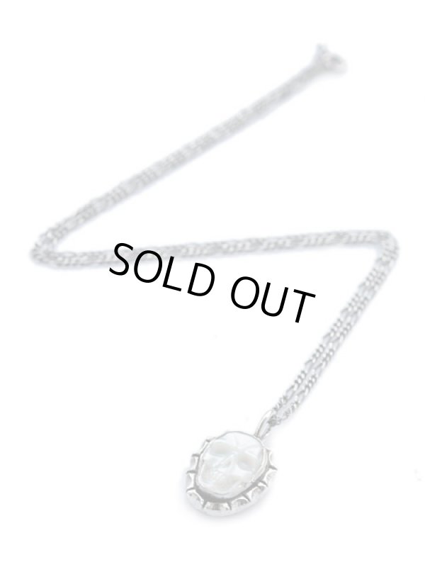 ジョニーデップ愛用アクセサリー「リーダウニー」スカルペンダント（マザーオブパール）