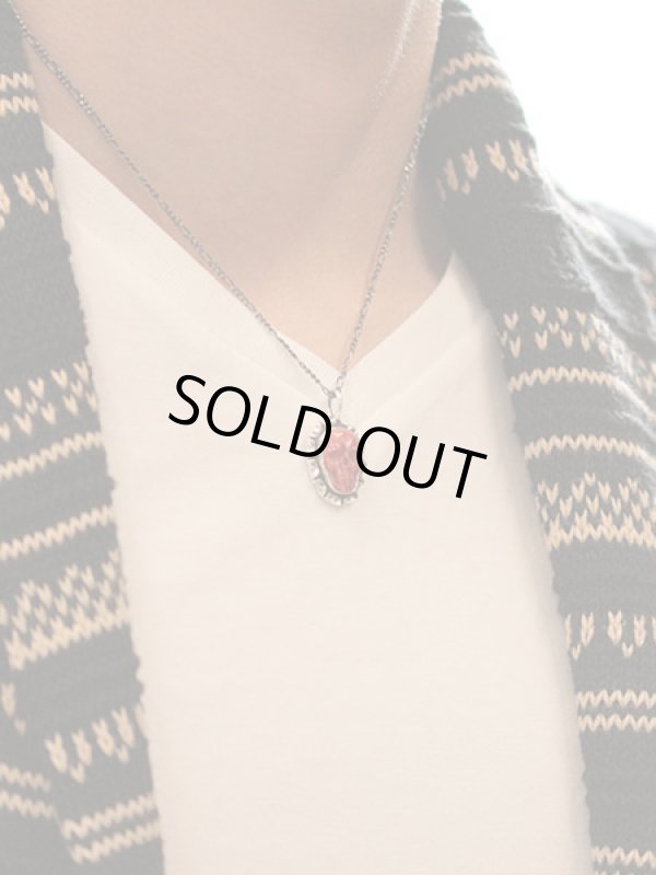 ジョニーデップ愛用アクセサリー「リーダウニー」スカルペンダント（スパイニーオイスター）