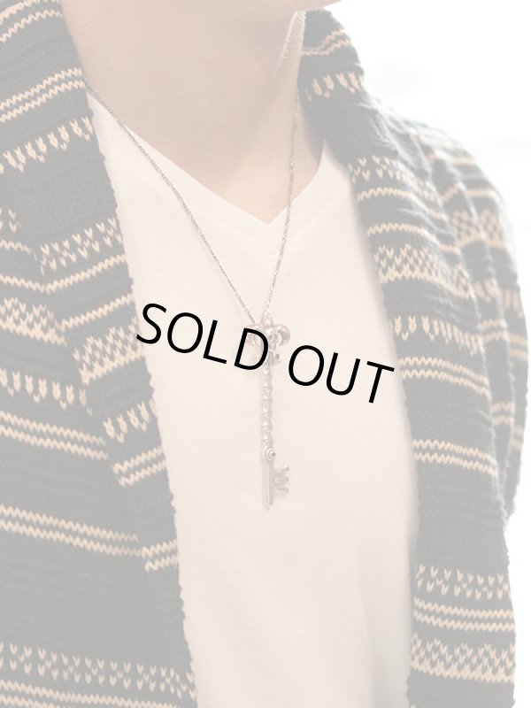 ジョニーデップ愛用アクセサリー「リーダウニー」スカルキーペンダント（木目金）