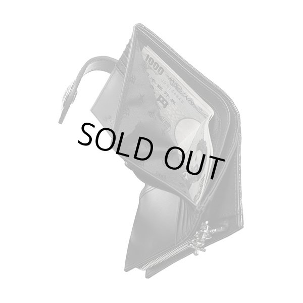 アンティークミディアムウォレット（クロコスタイルミッドナイトパープル）｜アルテミスクラシック 