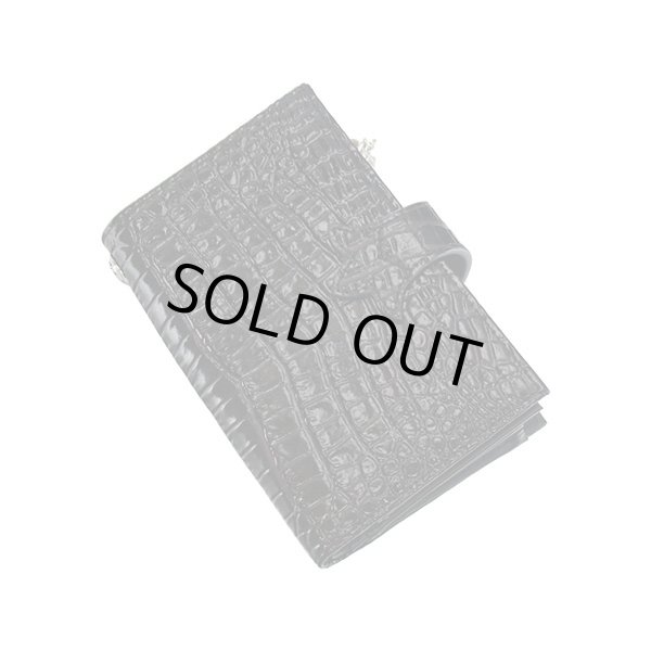 アンティークミディアムウォレット（クロコスタイルミッドナイトパープル）｜アルテミスクラシック 