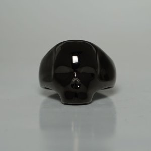 画像: アークシルバーアクセサリーズ/スカルリング/silhouette skull small ring [black] シルバーリング
