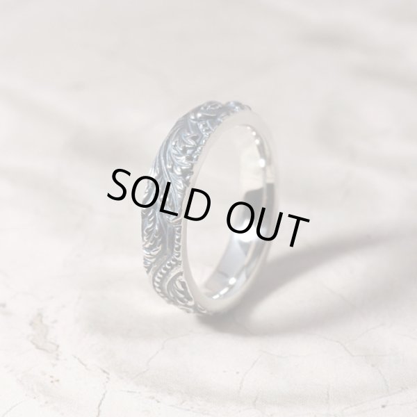 [ペアリングセット]アカンサスモチーフのシルバーペアリング