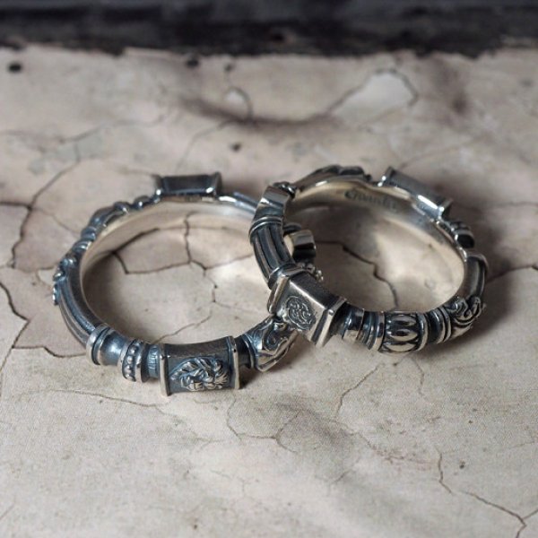 古代ギリシャ建築の円柱からイメージしたシルバーリング｜Guardia/ガルディア