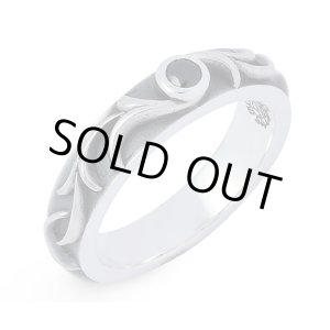 画像: アクアシルバー/[アラベスクリング]Arabesque ring（ブラックストーン）