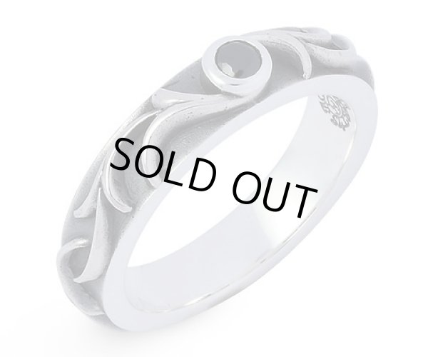 [アラベスクリング]Arabesque ring（ブラックストーン）/ AQUA SILVER（アクアシルバー）