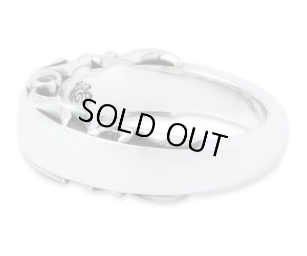 [アラベスクリング]Round ring（ブラックストーン）/ AQUA SILVER（アクアシルバー）