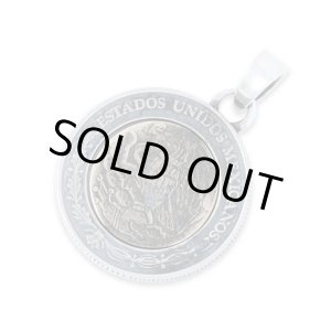 画像: アクアシルバー/オールドコインペンダント