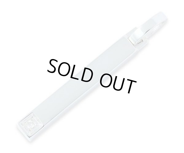 【ペアネックレス セット】プレーンネックレス（ブラックストーン＆クリアストーン）/AQUA SILVER（アクアシルバー）