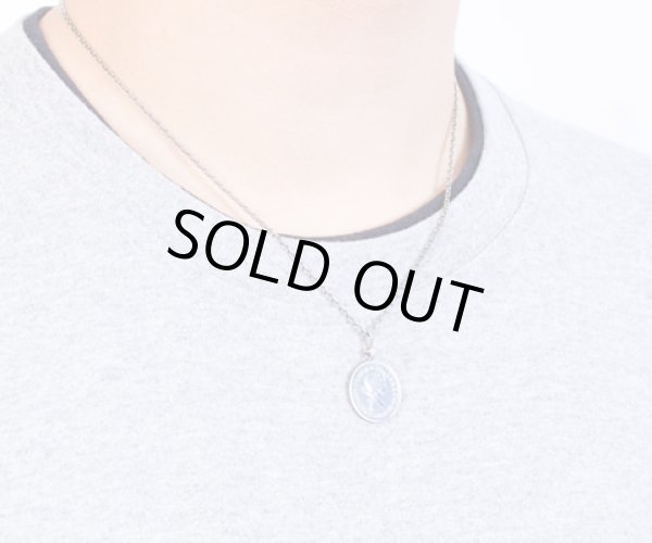 [誕生石]6ペンスコイン＆バースデーストーンペンダント/AQUA SILVER（アクアシルバー）