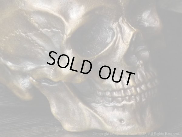 [スカルリング]ラージタナトスリング２（ブラス）/Quetzal（ケツァール）