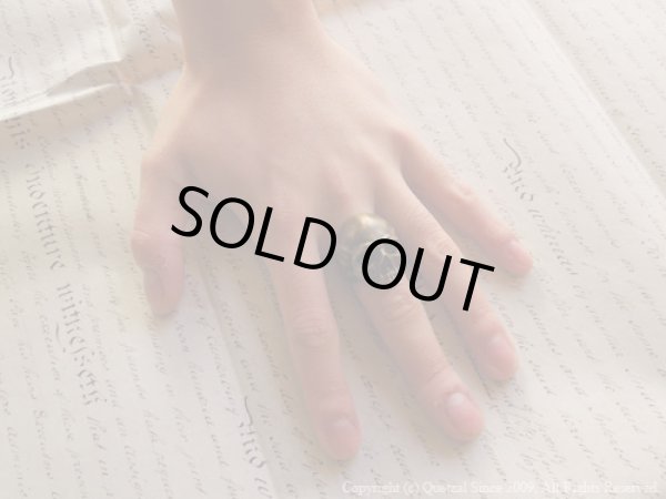 [スカルリング]タナトスリング２（ブラス）/Quetzal（ケツァール）