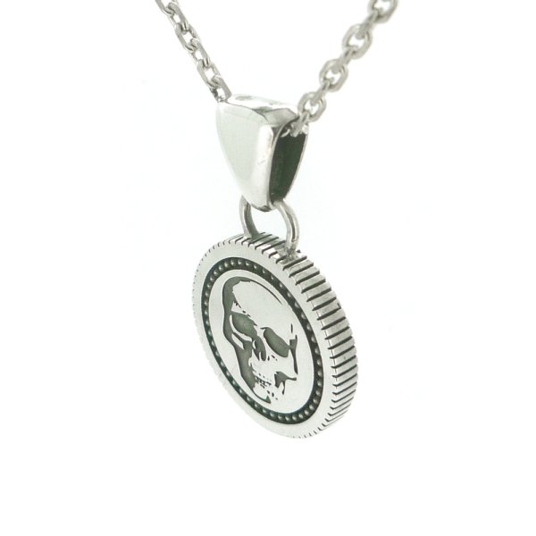 【スカル＆クロスペンダント】reverse coin pendant｜Ark silver accessories（アークシルバーアクセサリーズ）