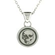 【スカル＆クロスペンダント】reverse coin pendant｜Ark silver accessories（アークシルバーアクセサリーズ）