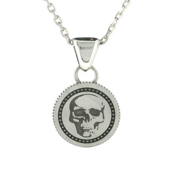 【スカル＆クロスペンダント】reverse coin pendant｜Ark silver accessories（アークシルバーアクセサリーズ）