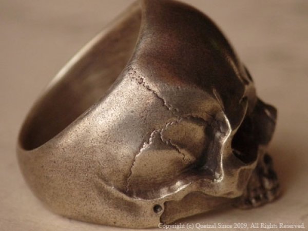 [スカルリング]ピンキータナトスリング（シルバー）/Quetzal（ケツァール）