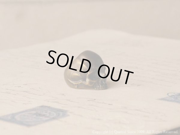 [スカルリング]ピンキータナトスリング（ブラス）/Quetzal（ケツァール）