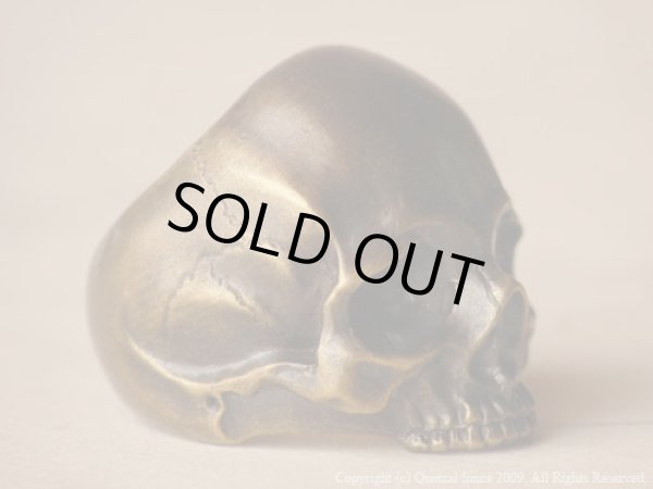 [スカルリング]ピンキータナトスリング（ブラス）/Quetzal（ケツァール）