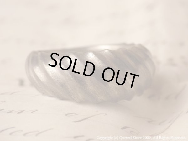 ラージツイストリング（シルバー）/Quetzal（ケツァール）