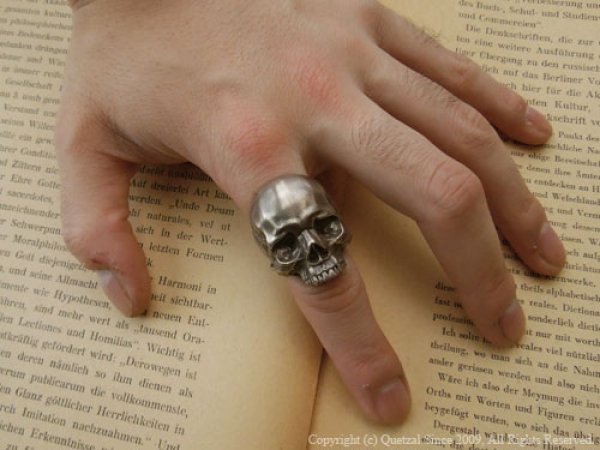 [スカルリング]タナトスリング3（シルバー）/Quetzal（ケツァール）