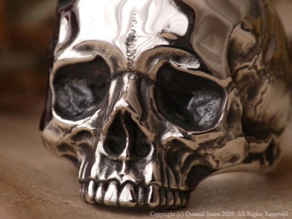 [スカルリング]タナトスリング3（ポリッシュ シルバーver.）/Quetzal（ケツァール）