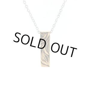 画像: ハワイアンエングレイブ スモールバーネックレス（ピンクゴールド） / Jellyfish Factory