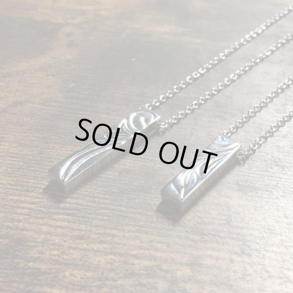 [ペアネックレス]ハワイアンエングレイブ バーネックレス（シルバー） / Jellyfish Factory