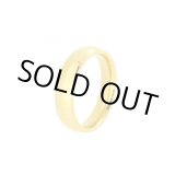 画像: [サージカルステンレスリング]4mm甲丸リング（イエローゴールド） / Jellyfish Factory