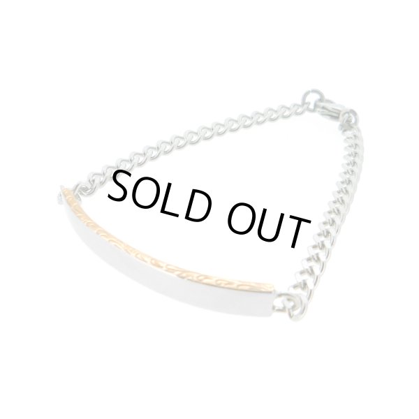 ハワイアンエングレイブ プレートブレスレット（ピンクゴールド） / Jellyfish Factory